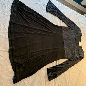 Chic Black Long Sleeve Dress